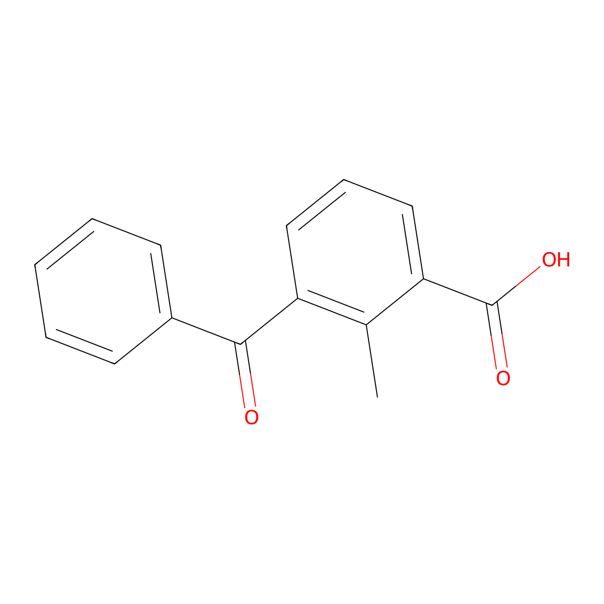 3-Benzoyl-2-methylbenzoic acid molecular structure, CAS 329222-89-1
