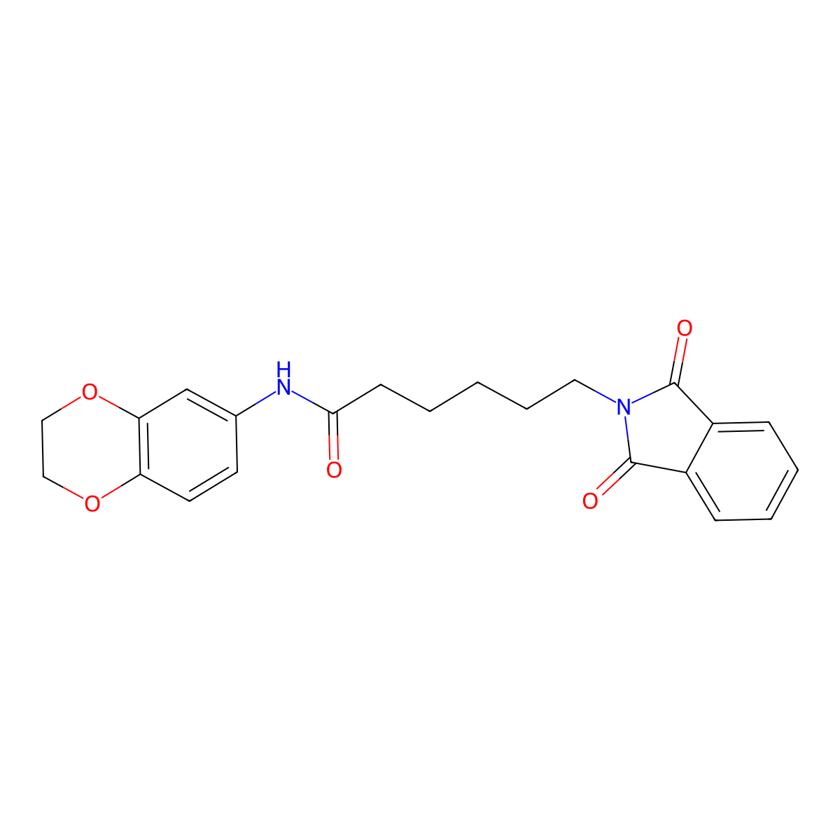 N-(2,3-dihydro-1,4-benzodioxin-6-yl)-6-(1,3-dioxo-1,3-dihydro-2H-isoindol-2-yl)hexanamide molecular structure, CAS 329223-70-3