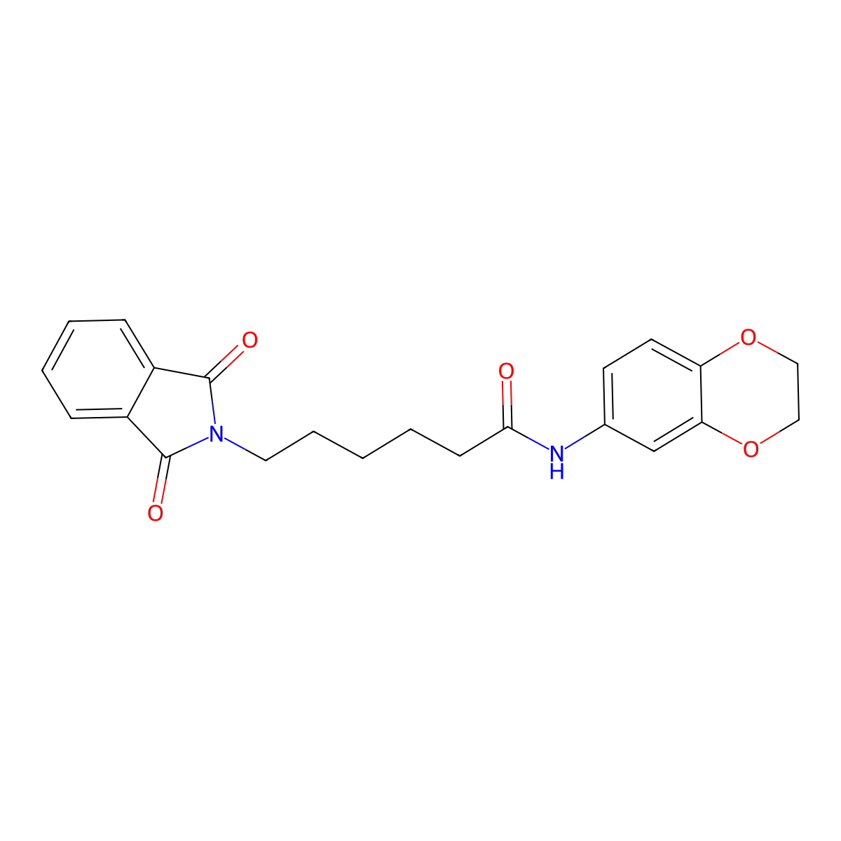 N-(2,3-dihydro-1,4-benzodioxin-6-yl)-6-(1,3-dioxo-1,3-dihydro-2H-isoindol-2-yl)hexanamide molecular structure, CAS 329223-70-3