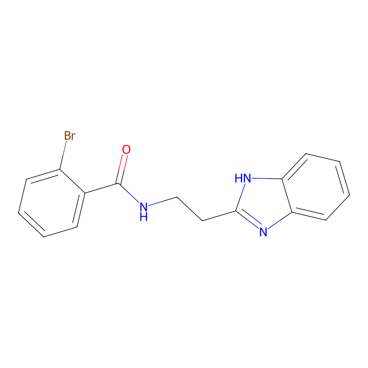 N-[2-(1H-benzimidazol-2-yl)ethyl]-2-bromobenzamide molecular structure, CAS 329224-03-5