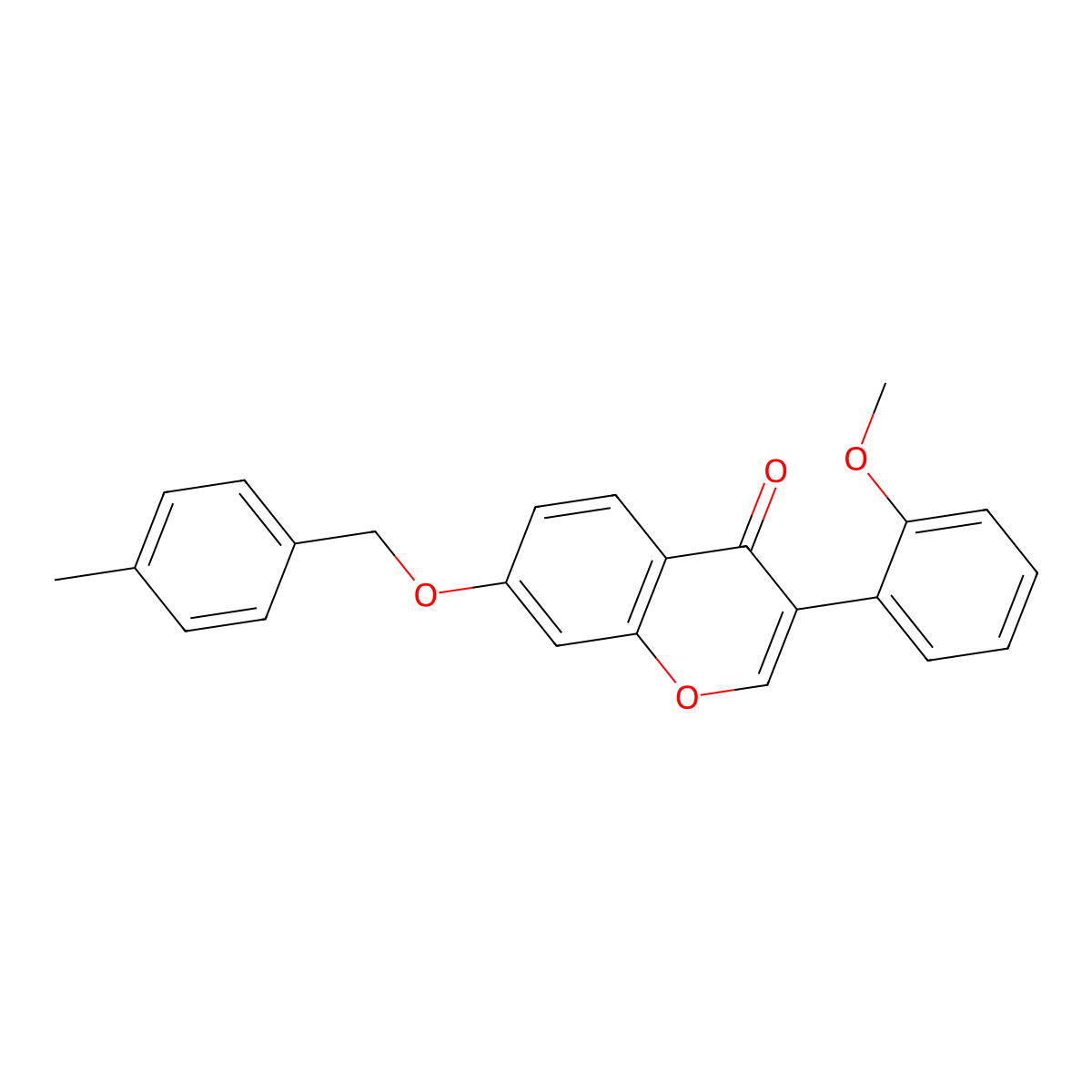 3-(2-Methoxyphenyl)-7-[(4-methylphenyl)methoxy]chromen-4-one molecular structure, CAS 329224-97-7