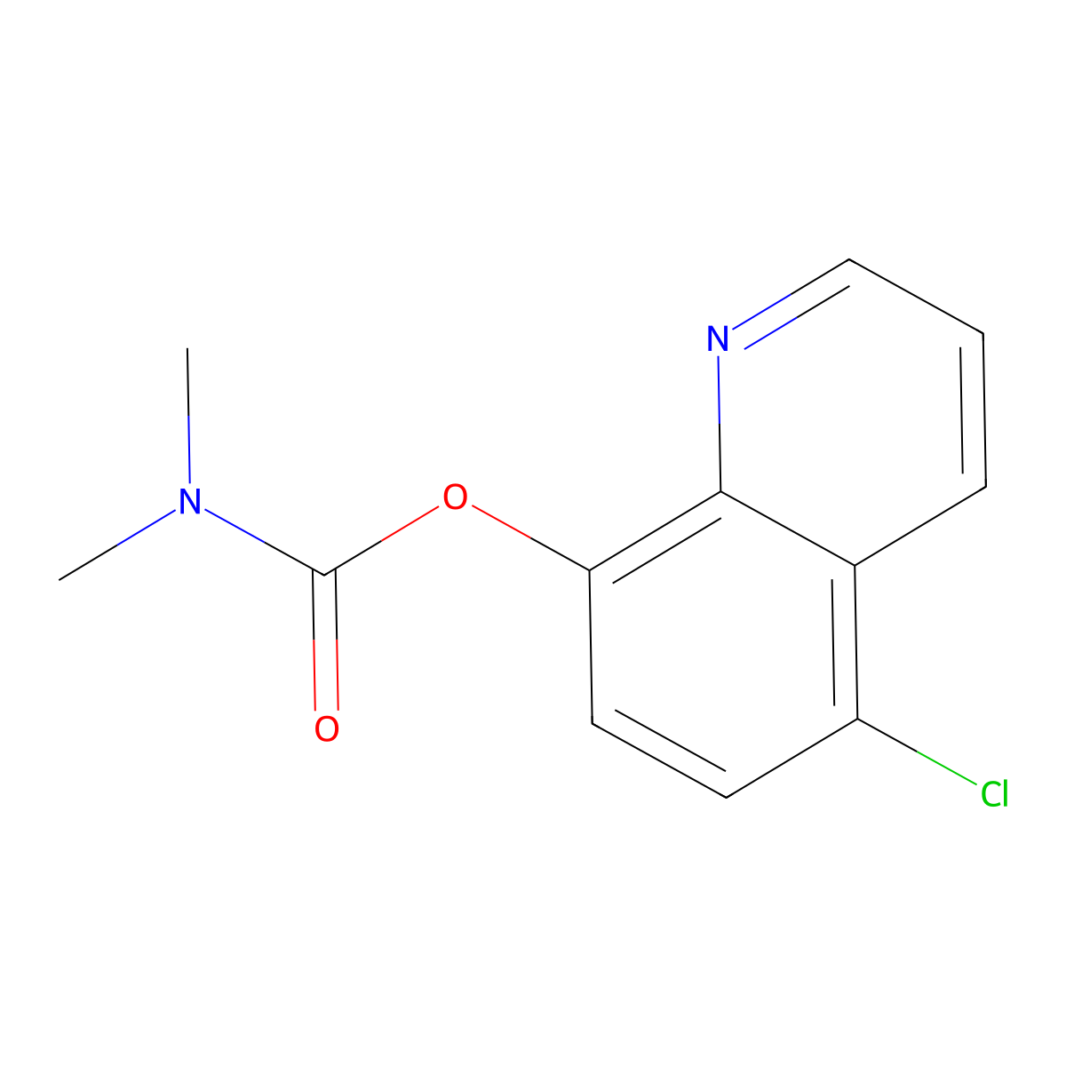 5-Chloroquinolin-8-yl dimethylcarbamate molecular structure, CAS 329228-07-1