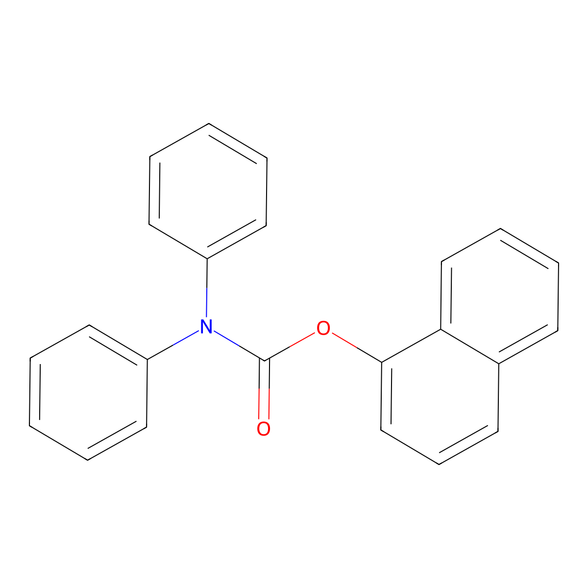 Naphthalen-1-yl diphenylcarbamate molecular structure, CAS 329228-13-9