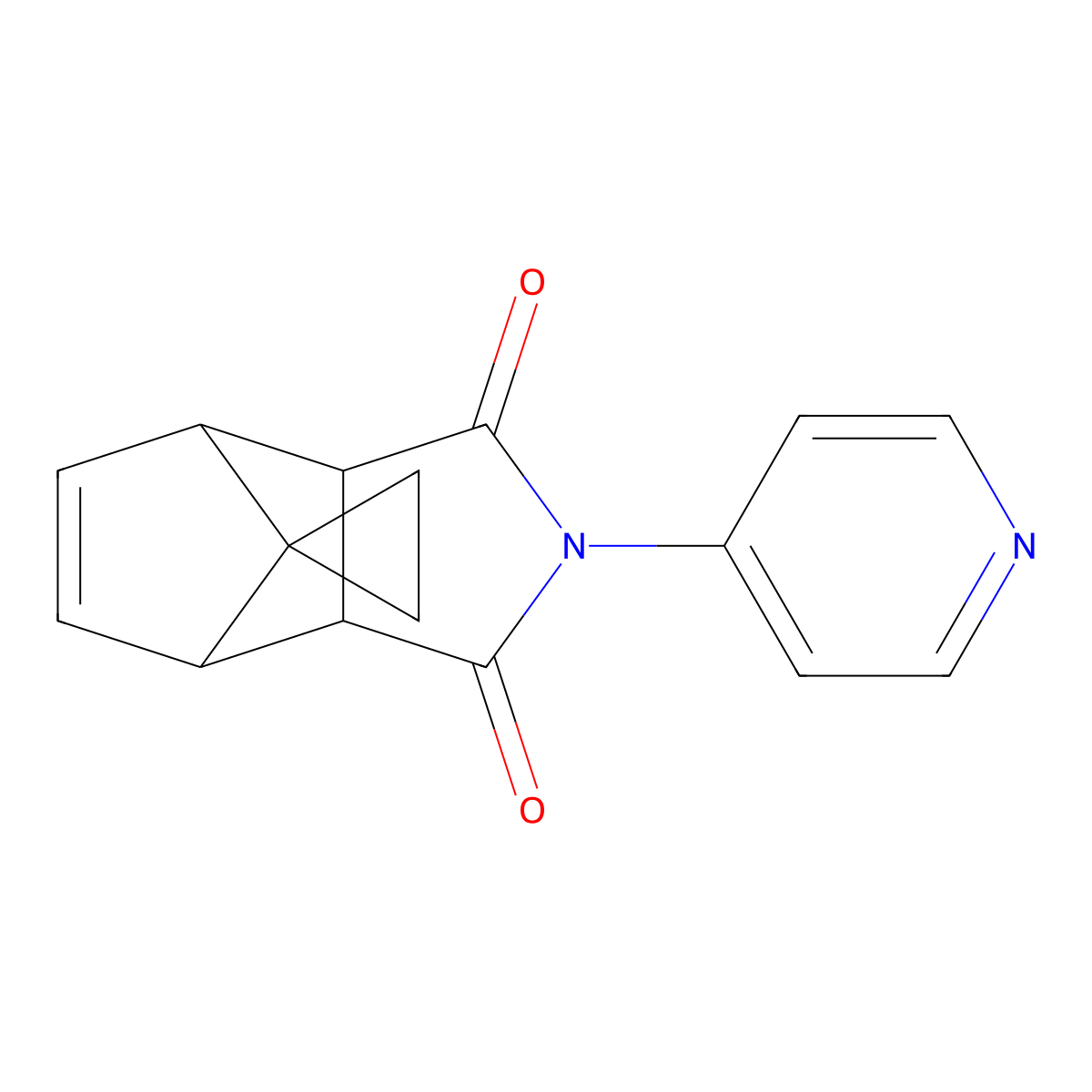 2-(pyridin-4-yl)-3a,4,7,7a-tetrahydro-1H-spiro[4,7-methanoisoindole-8,1'-cyclopropane]-1,3(2H)-dione molecular structure, CAS 329328-75-8