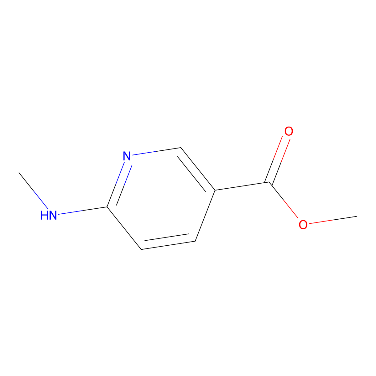 Methyl 6-(methylamino)pyridine-3-carboxylate molecular structure, CAS 329365-27-7
