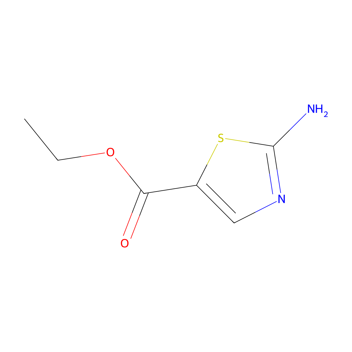 2-Amino-thiazole-5-carboxylic acid ethyl ester molecular structure, CAS 32955-21-8