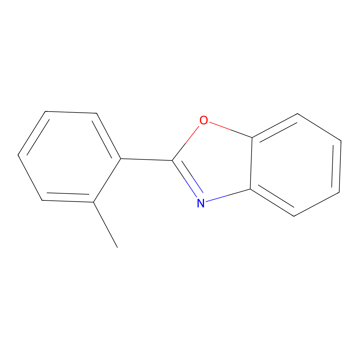 2-(2'-Methylphenyl)benzoxazole molecular structure, CAS 32959-60-7