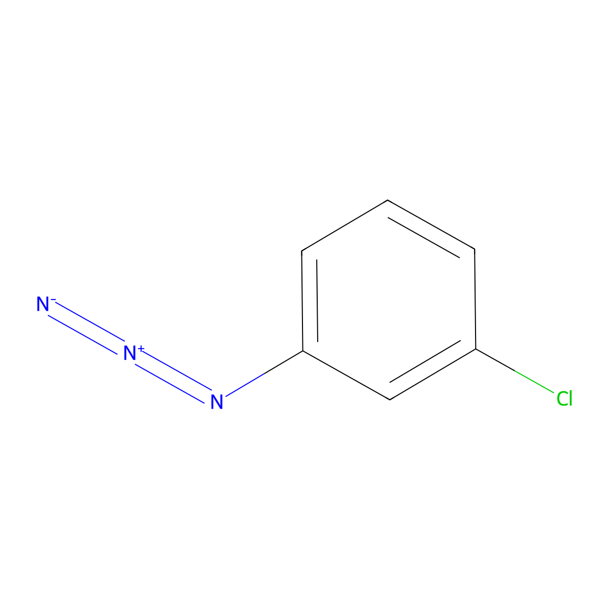 1-Azido-3-chlorobenzene molecular structure, CAS 3296-06-8