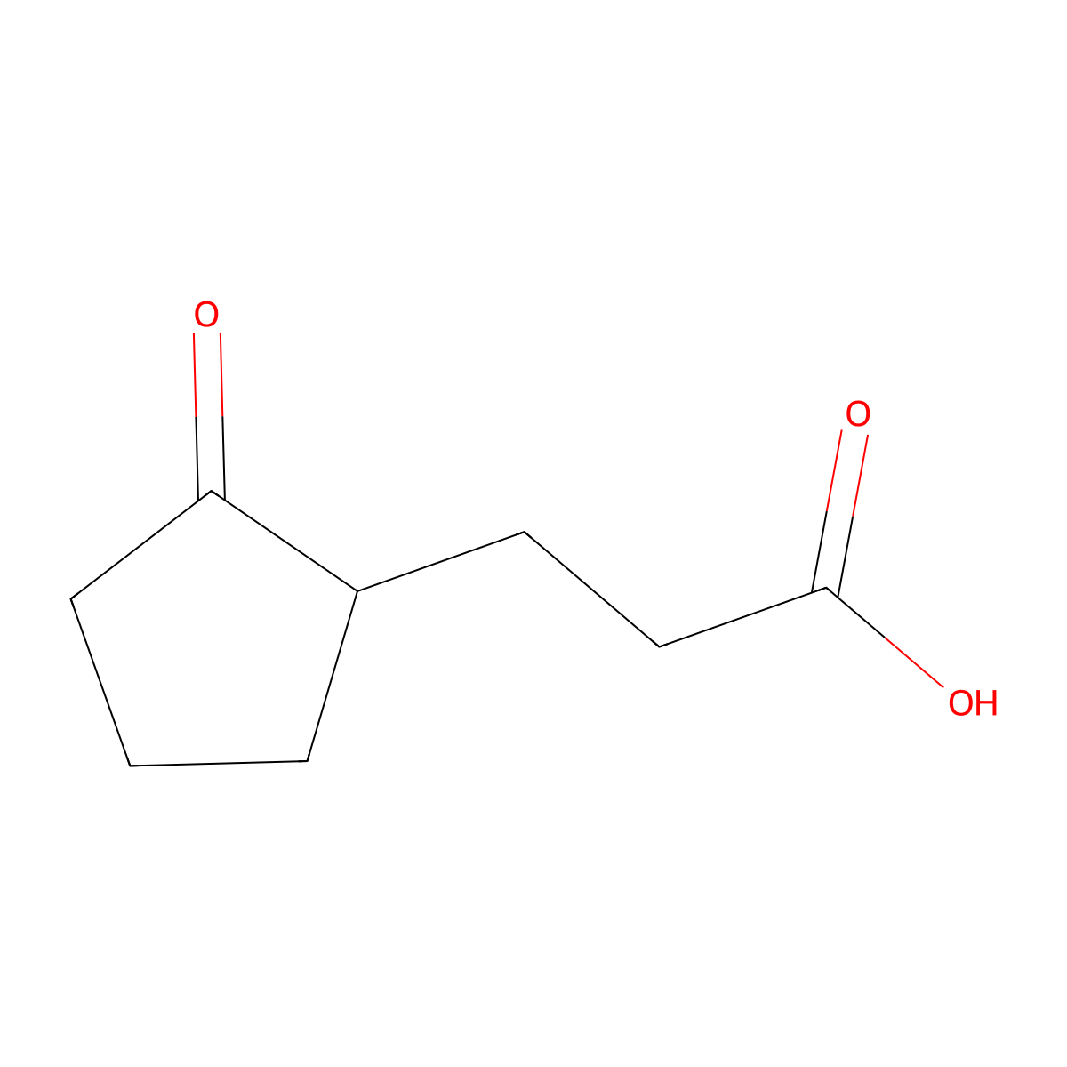 3-(2-Oxocyclopentyl)propanoic acid molecular structure, CAS 3296-45-5