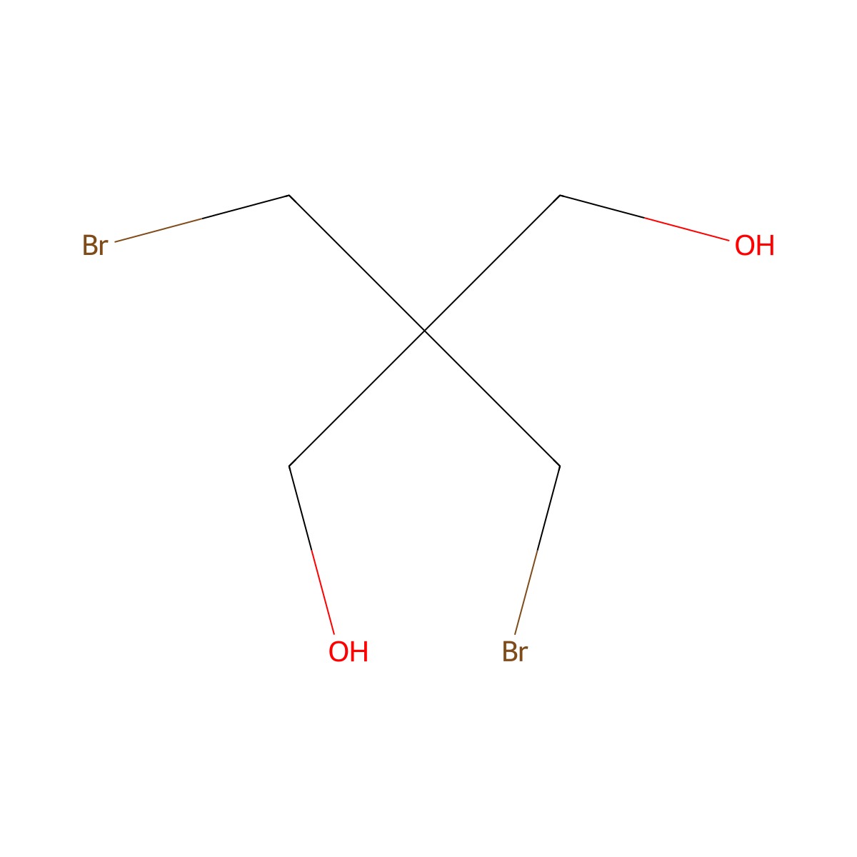 2,2-Bis(bromomethyl)-1,3-propanediol molecular structure, CAS 3296-90-0