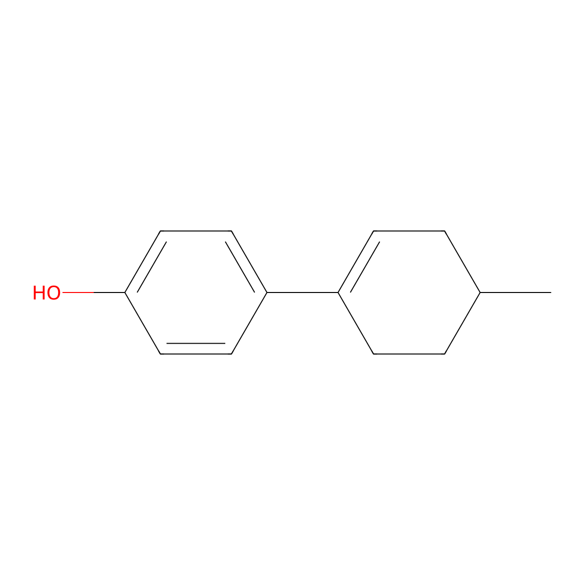 4-(4-Methyl-1-cyclohexen-1-yl)phenol molecular structure, CAS 32960-73-9