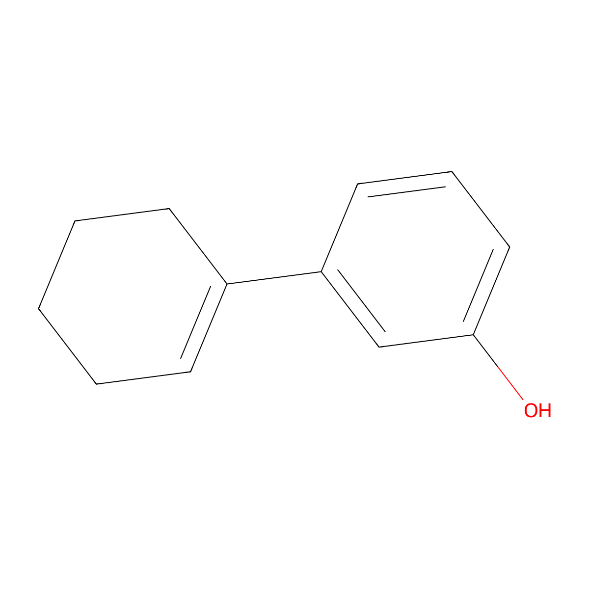 3-(1-Cyclohexen-1-yl)phenol molecular structure, CAS 32960-79-5