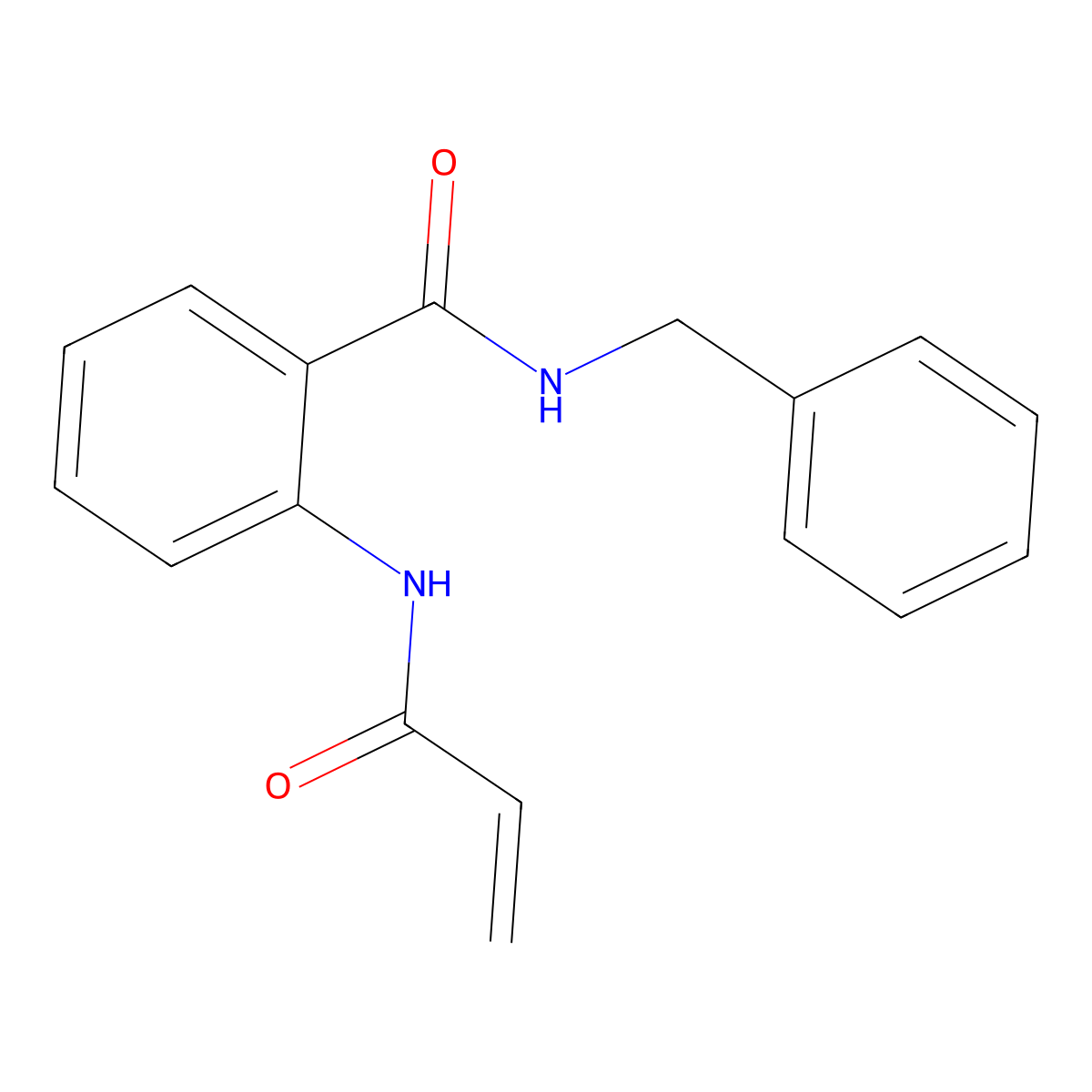 N-benzyl-2-(prop-2-enamido)benzamide molecular structure, CAS 32961-29-8