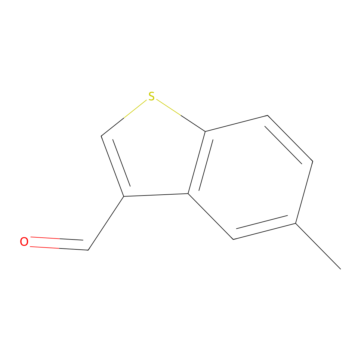 5-Methyl-1-benzothiophene-3-carbaldehyde molecular structure, CAS 32969-19-0
