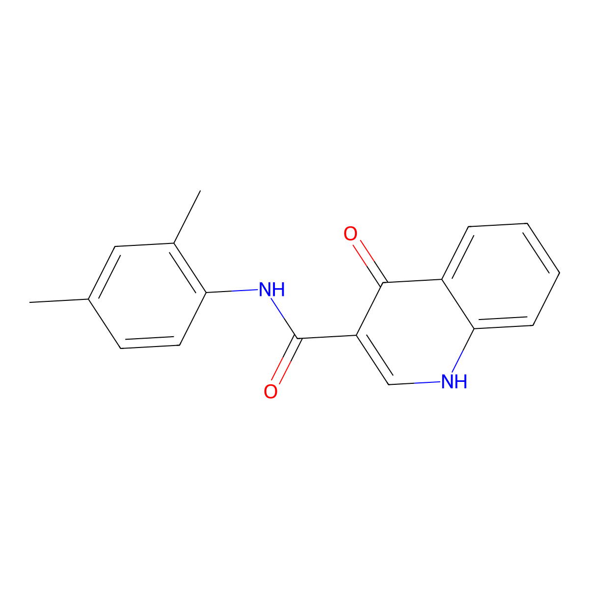 N-(2,4-dimethylphenyl)-1,4-dihydro-4-oxo-3-Quinolinecarboxamide molecular structure, CAS 329691-99-8