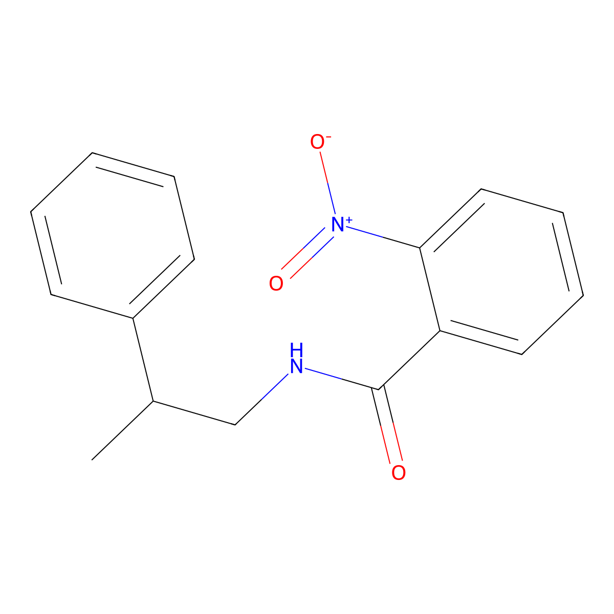 2-nitro-N-(2-phenylpropyl)benzamide molecular structure, CAS 329694-31-7
