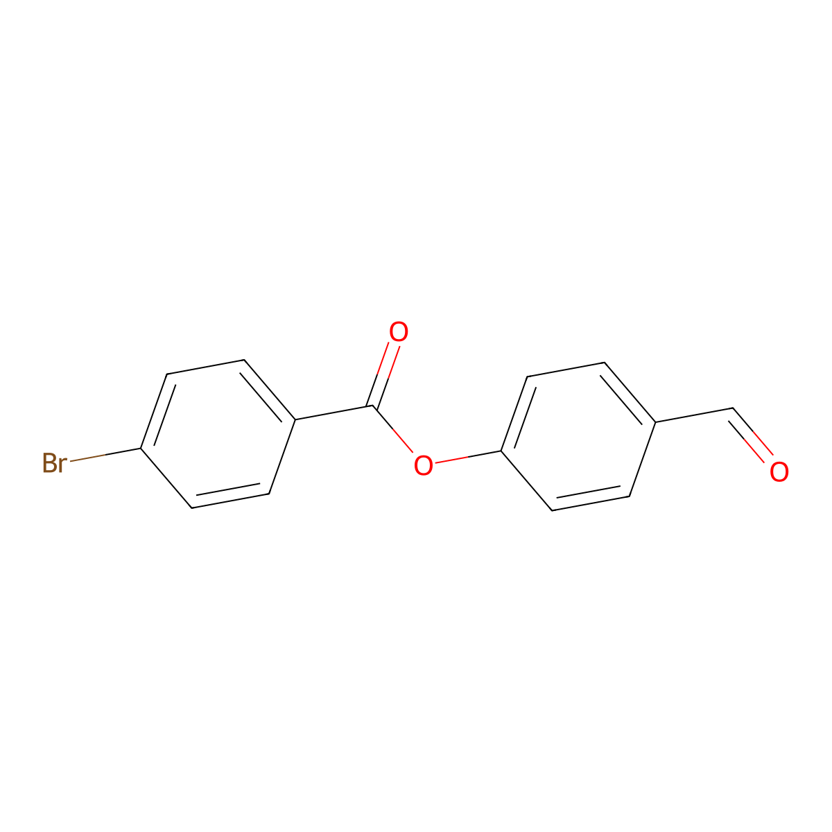 4-Formylphenyl 4-bromobenzoate molecular structure, CAS 329694-40-8