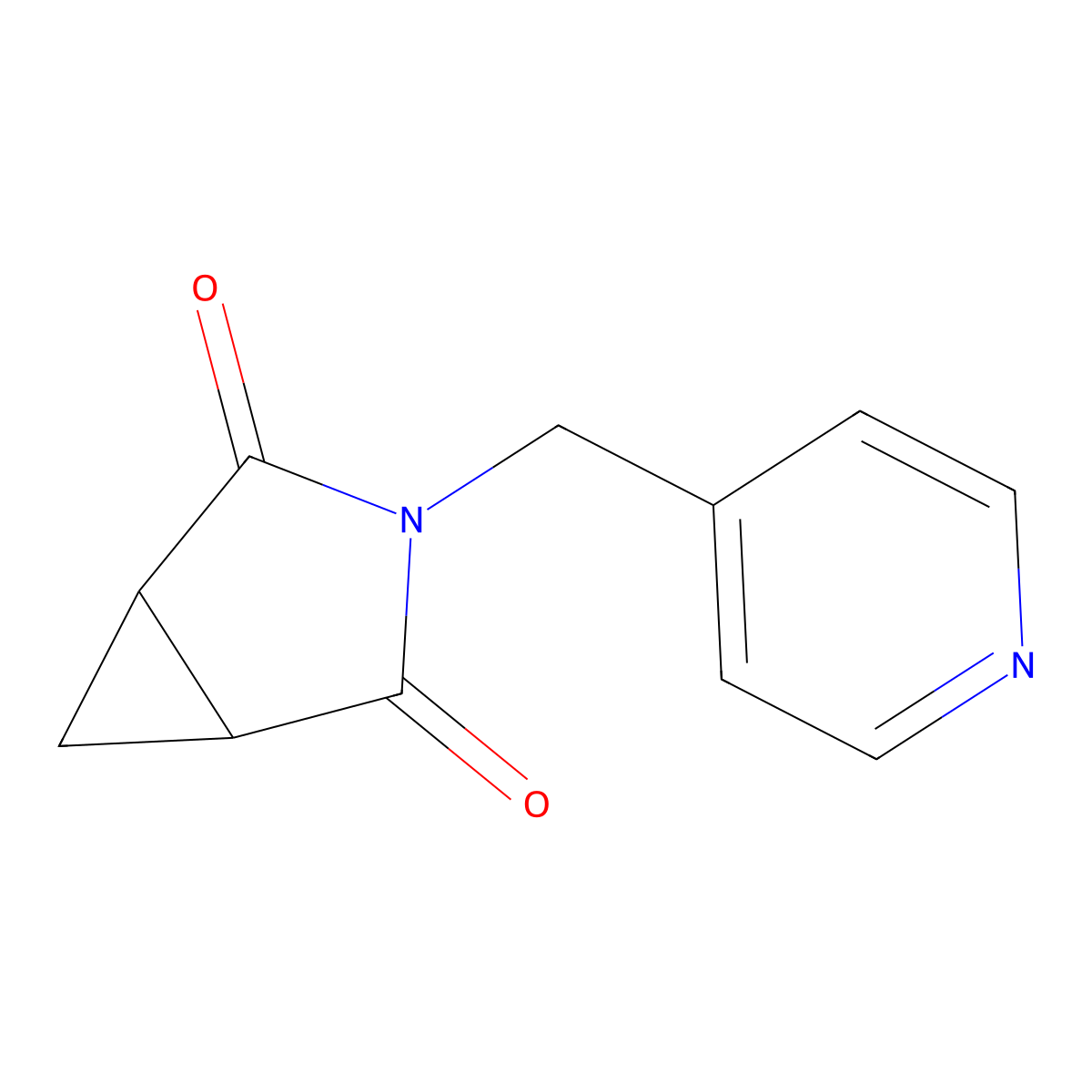 3-(4-Pyridinylmethyl)-3-azabicyclo[3.1.0]hexane-2,4-dione molecular structure, CAS 329695-60-5