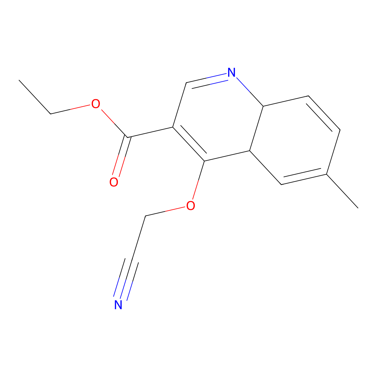 Ethyl 4-(cyanomethoxy)-6-methyl-4a,8a-dihydroquinoline-3-carboxylate molecular structure, CAS 329700-18-7