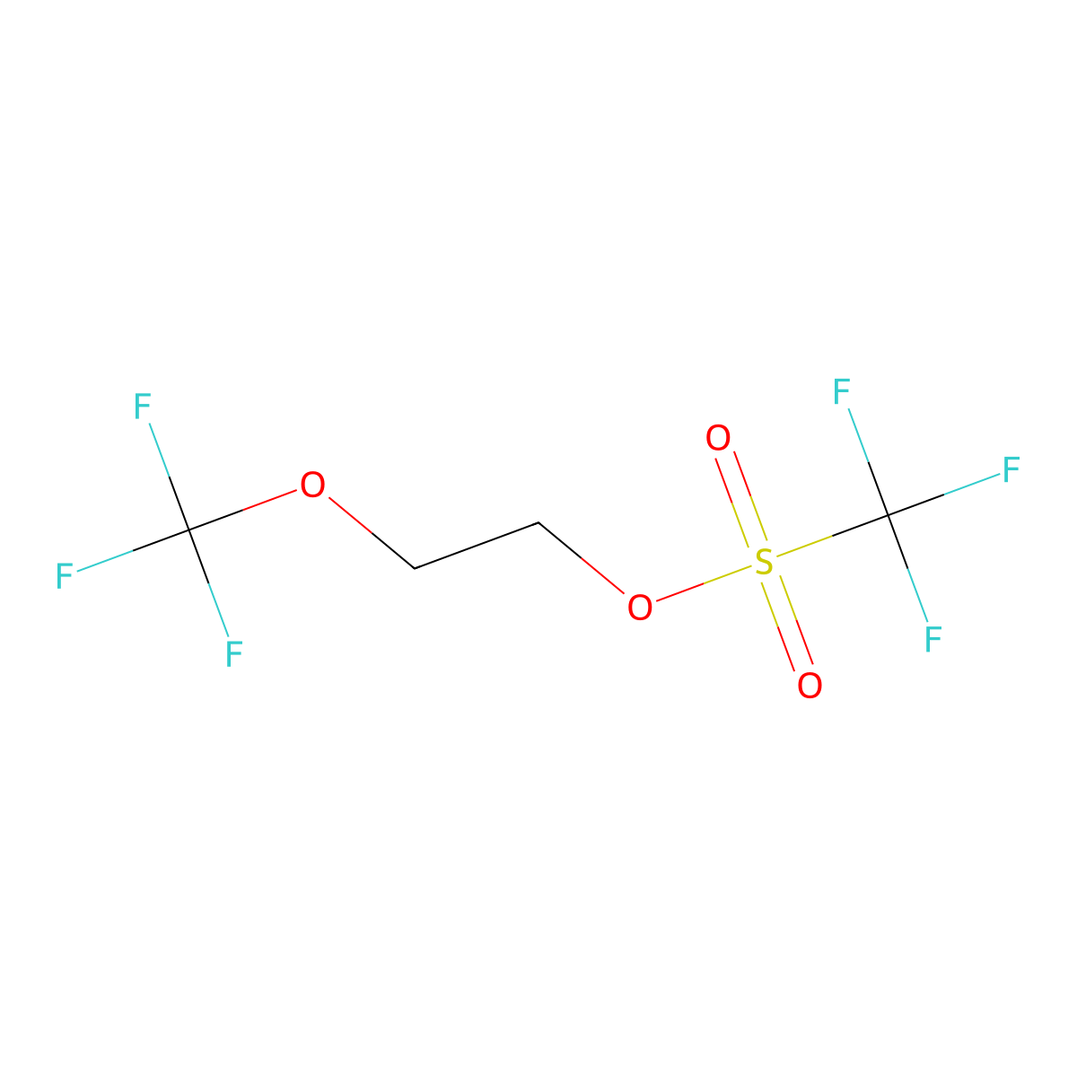 2-(Trifluoromethoxy)ethyl trifluoromethanesulfonate molecular structure, CAS 329710-76-1
