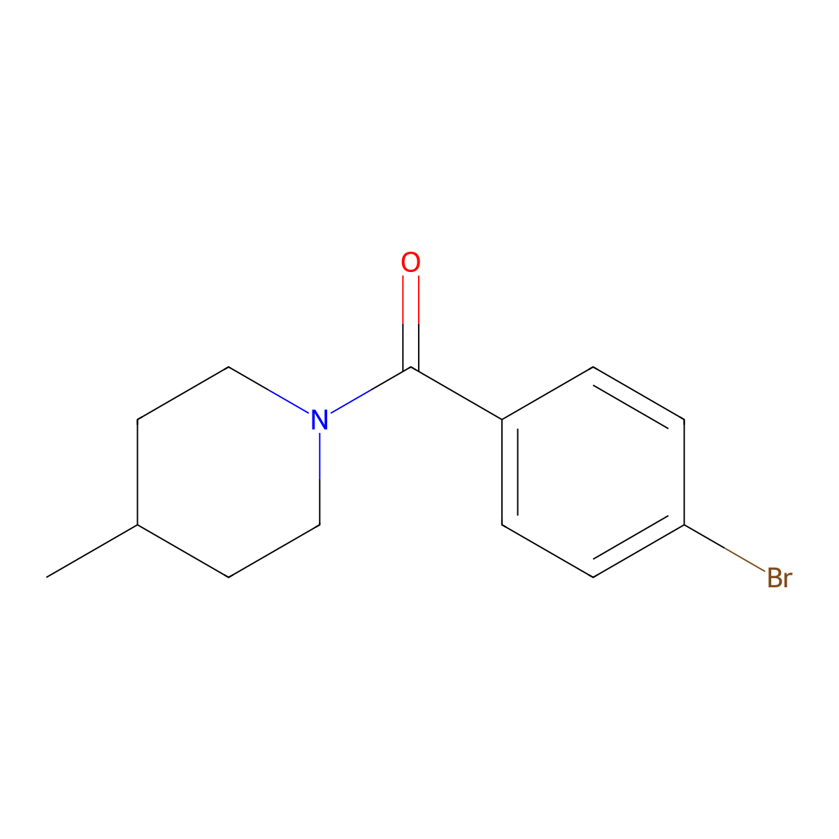 1-(4-Bromobenzoyl)-4-methylpiperidine molecular structure, CAS 329713-82-8
