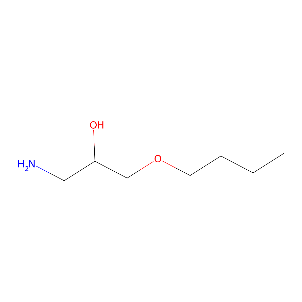 1-Amino-3-butoxypropan-2-ol molecular structure, CAS 32972-01-3