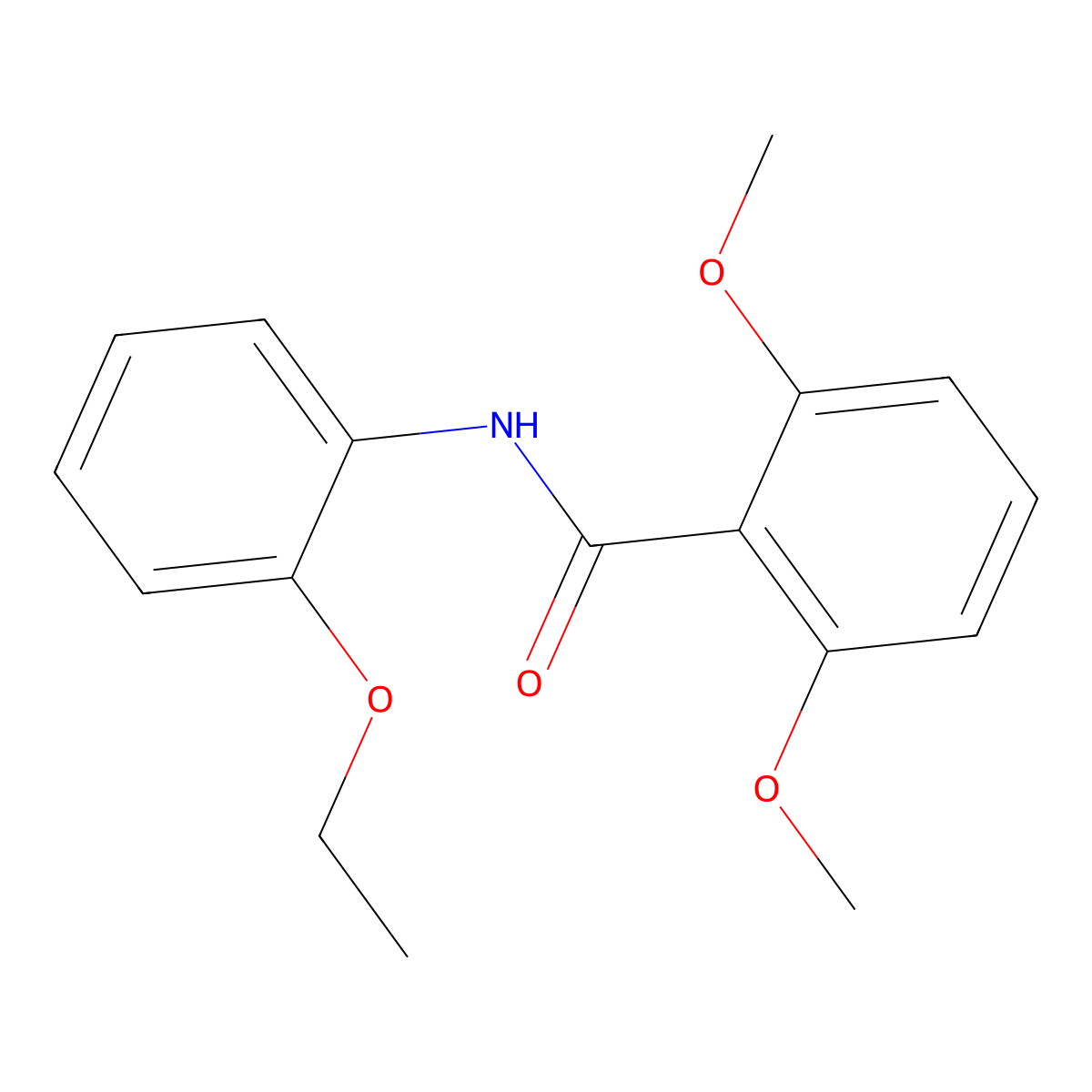 N-(2-ethoxyphenyl)-2,6-dimethoxybenzamide molecular structure, CAS 329720-21-0