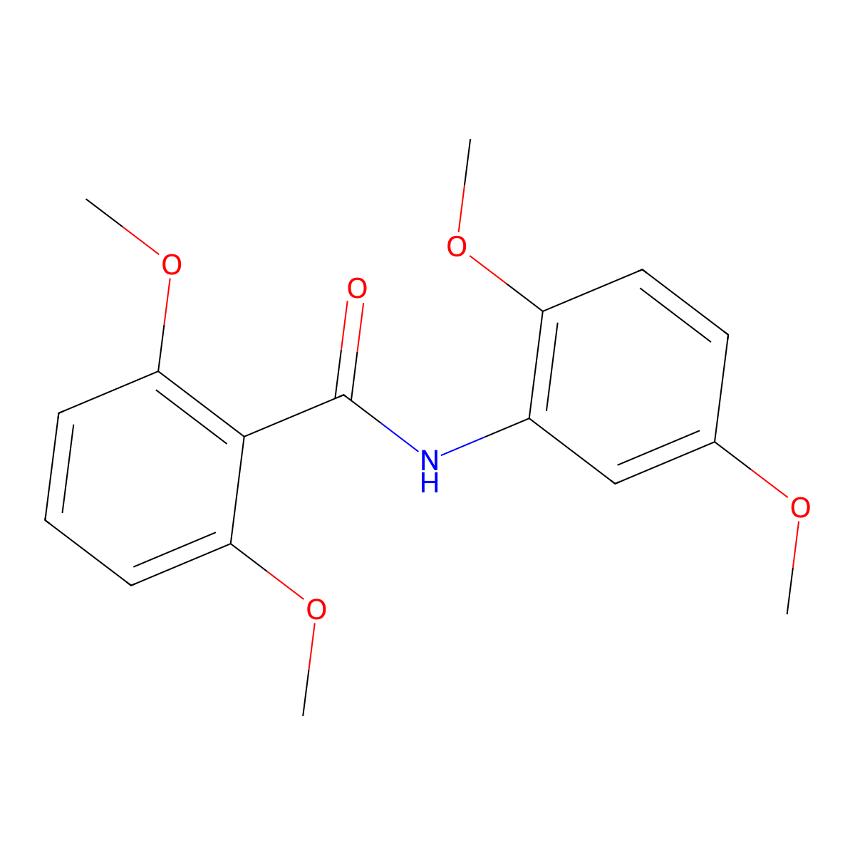 N-(2,5-dimethoxyphenyl)-2,6-dimethoxybenzamide molecular structure, CAS 329720-22-1