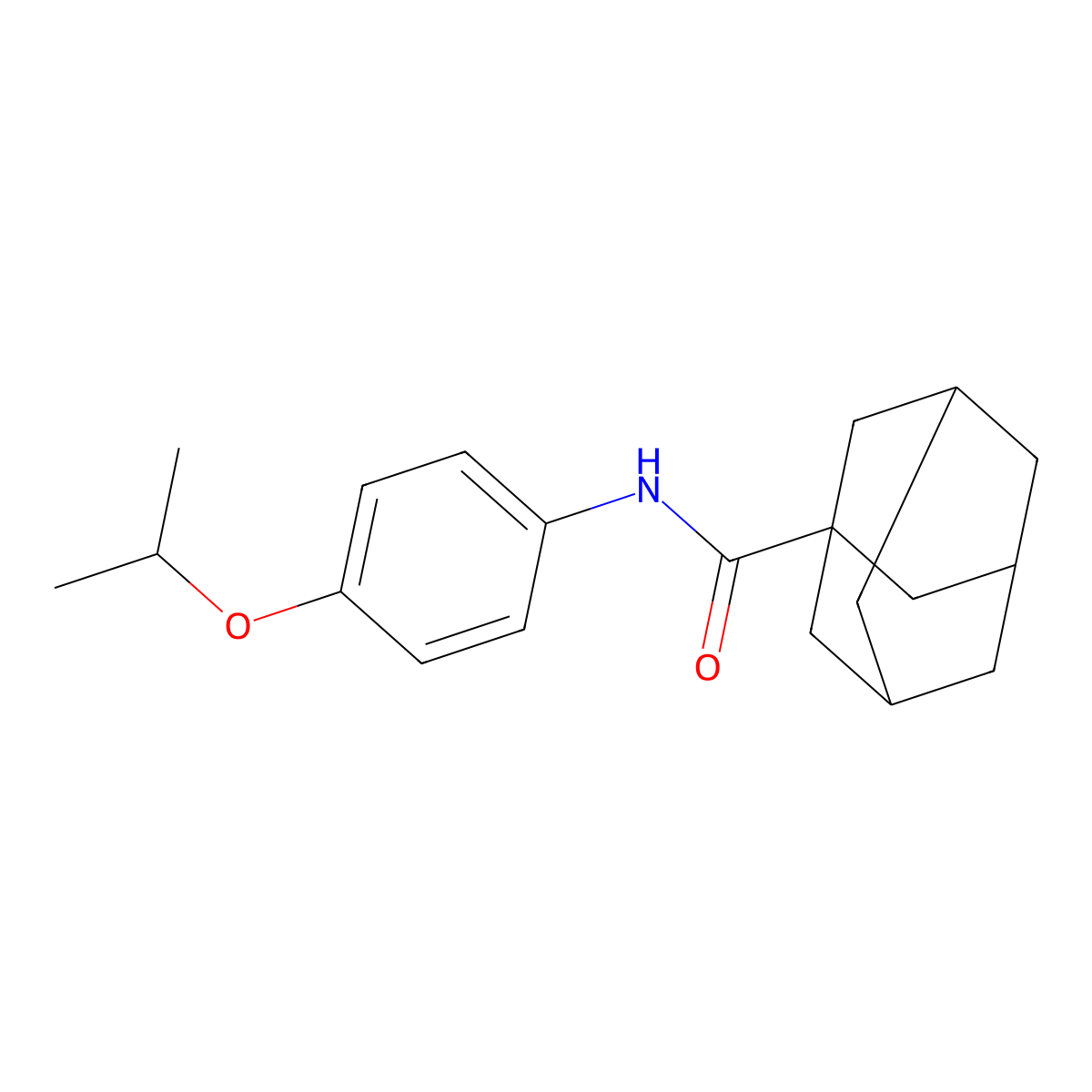 N-(4-propan-2-yloxyphenyl)adamantane-1-carboxamide molecular structure, CAS 329727-01-7