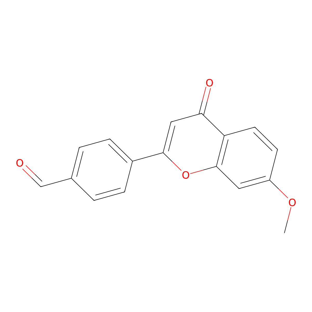 4-(7-methoxy-4-oxo-4H-chromen-2-yl)benzaldehyde molecular structure, CAS 329727-22-2