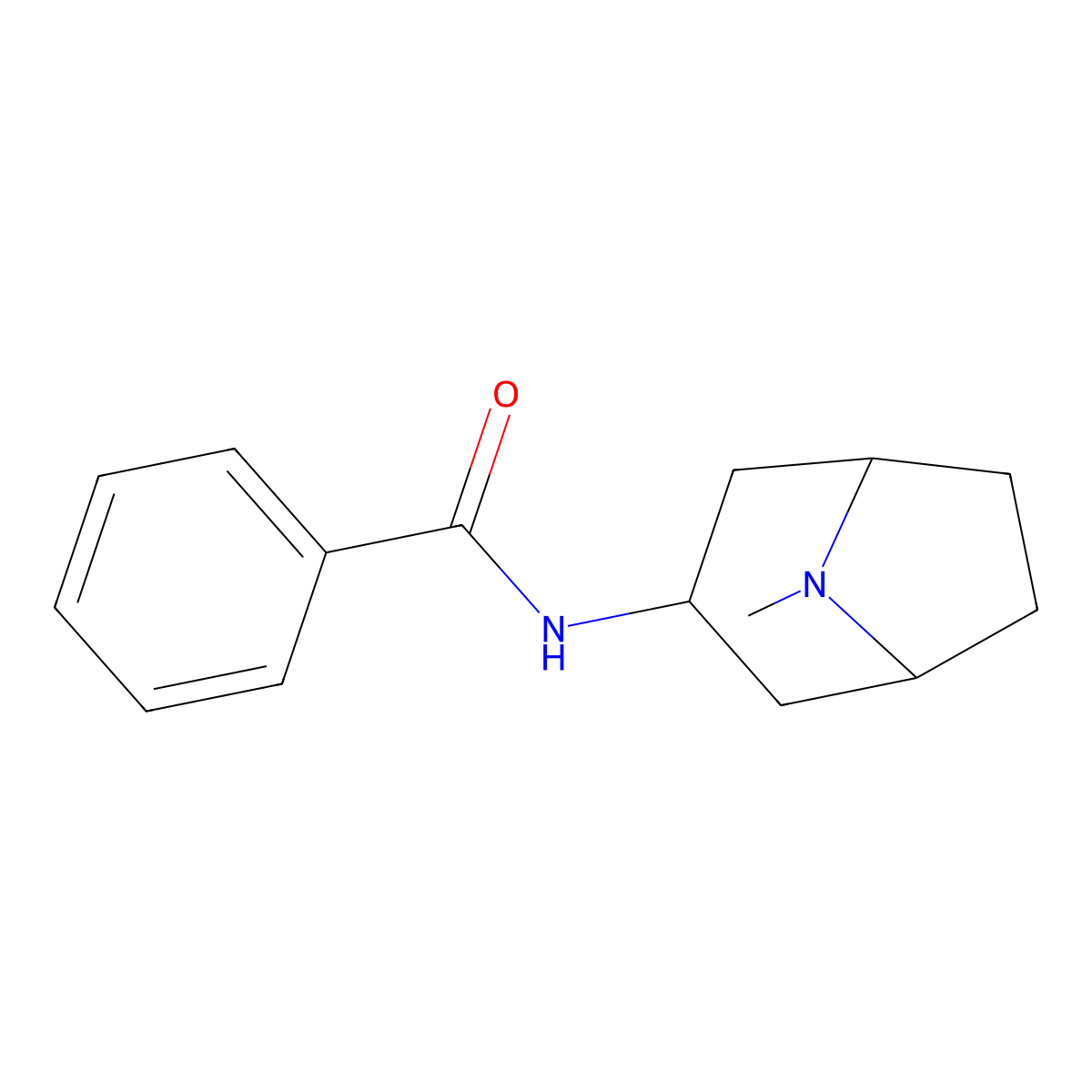 N-(8-methyl-8-azabicyclo[3.2.1]octan-3-yl)benzamide molecular structure, CAS 329738-53-6