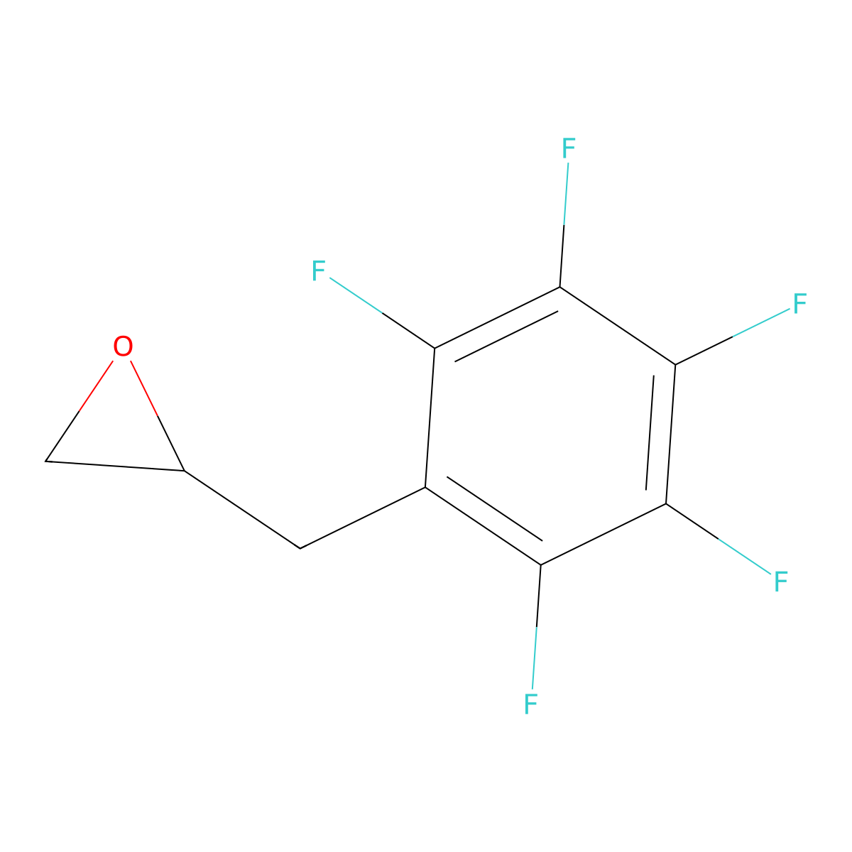 2-[(2,3,4,5,6-Pentafluorophenyl)methyl]oxirane molecular structure, CAS 32974-30-4