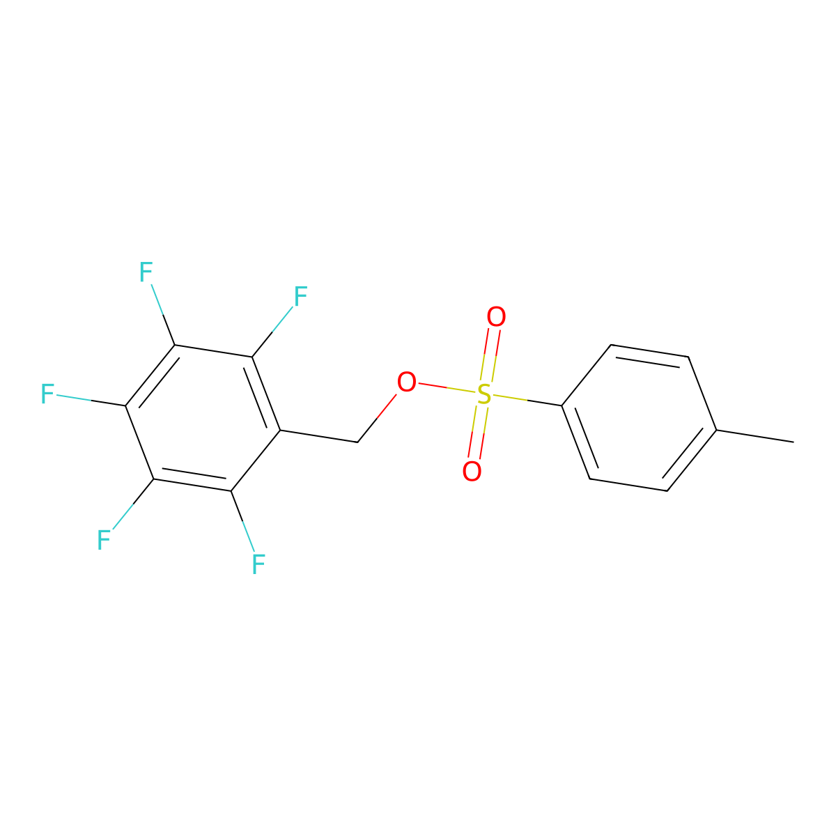 (Pentafluorophenyl)methyl 4-methylbenzene-1-sulfonate molecular structure, CAS 32974-36-0