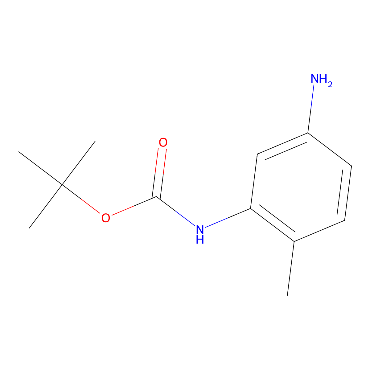 tert-Butyl (5-amino-2-methylphenyl)carbamate molecular structure, CAS 329763-32-8