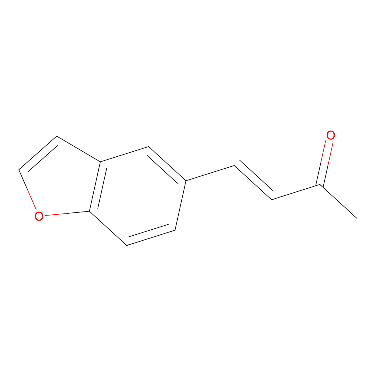 4-(1-Benzofuran-5-yl)but-3-en-2-one molecular structure, CAS 329768-77-6