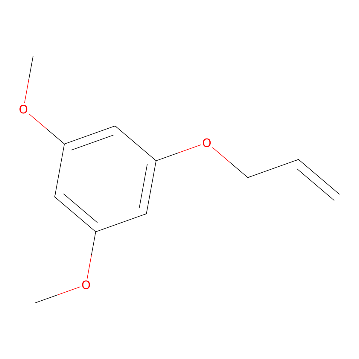 Benzene, 1,3-dimethoxy-5-(2-propenyloxy)- molecular structure, CAS 32977-06-3