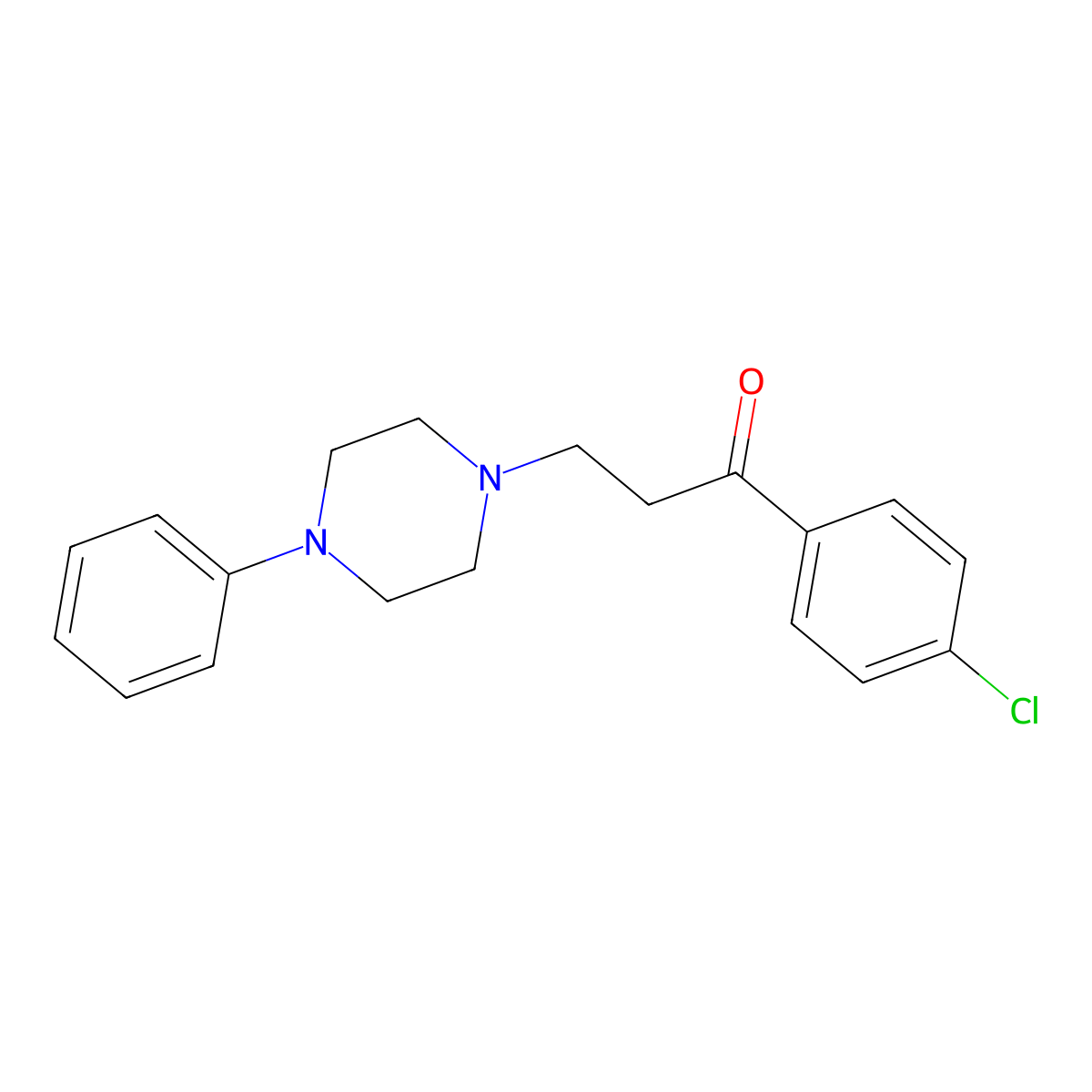 1-(4-Chlorophenyl)-3-(4-phenylpiperazin-1-yl)propan-1-one molecular structure, CAS 329779-12-6