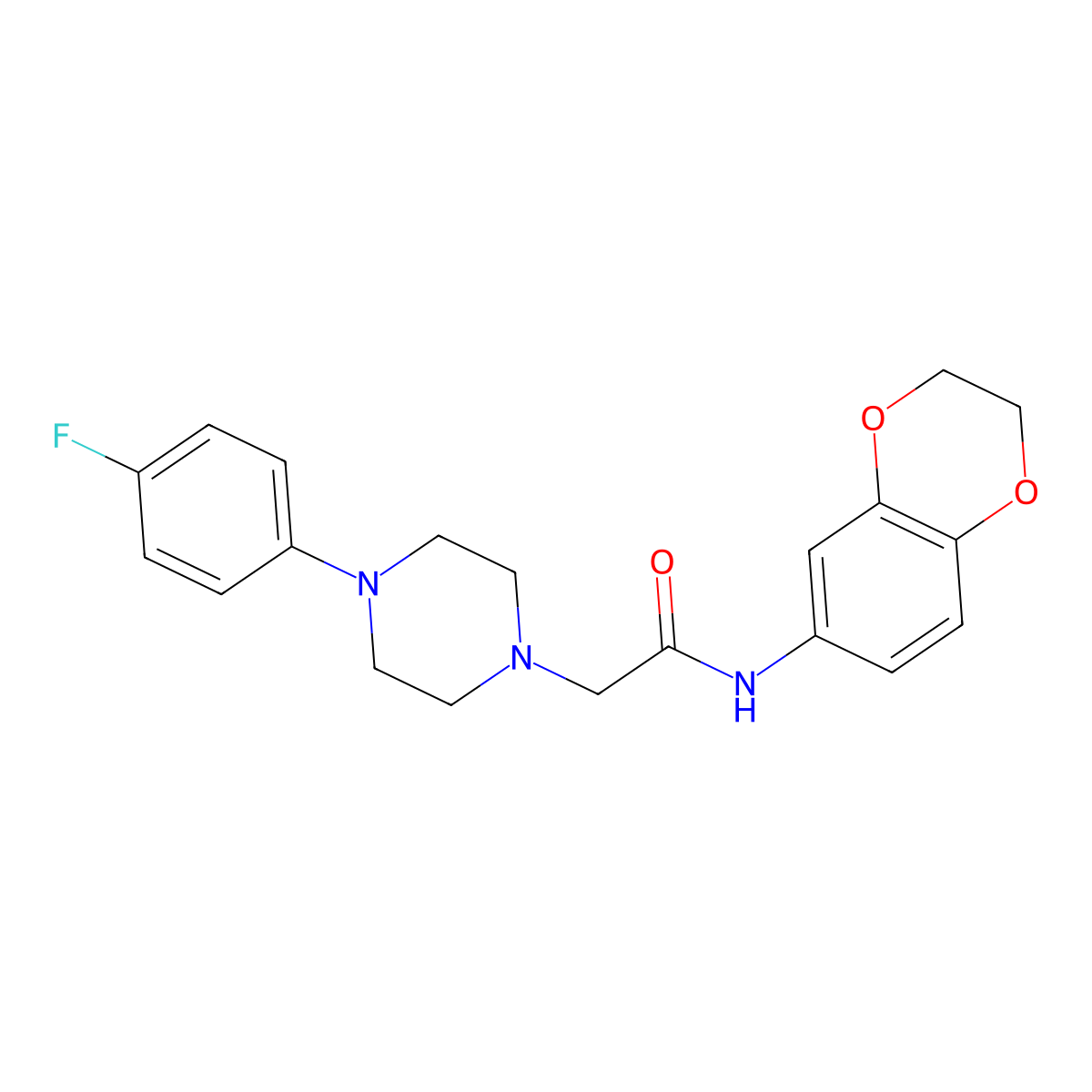 N-(2,3-dihydro-1,4-benzodioxin-6-yl)-2-[4-(4-fluorophenyl)piperazin-1-yl]acetamide molecular structure, CAS 329779-45-5