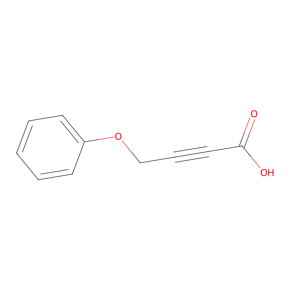 4-Phenoxybut-2-ynoic acid molecular structure, CAS 32978-41-9