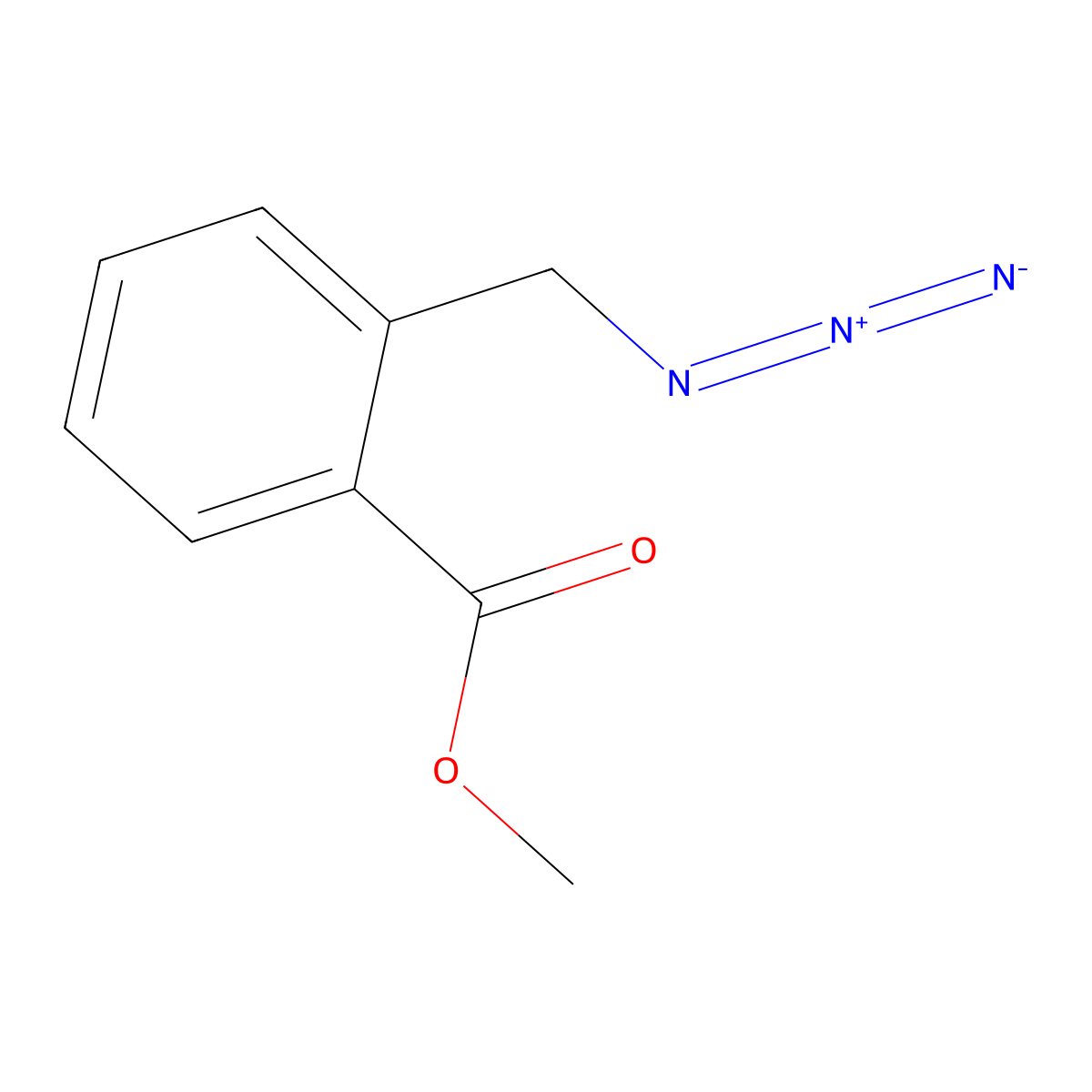 Methyl 2-(azidomethyl)benzoate molecular structure, CAS 329781-57-9