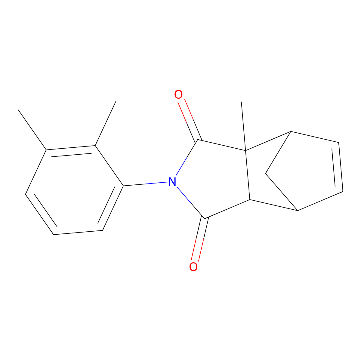 2-(2,3-dimethylphenyl)-3a-methyl-3a,4,7,7a-tetrahydro-1H-4,7-methanoisoindole-1,3(2H)-dione molecular structure, CAS 329789-44-8