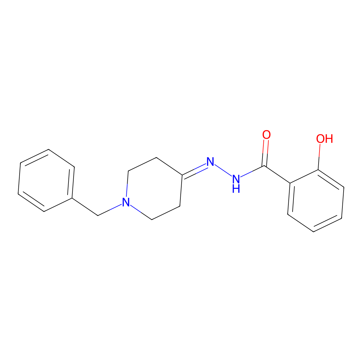 N'-(1-Benzyl-4-piperidinylidene)-2-hydroxybenzohydrazide molecular structure, CAS 329791-04-0