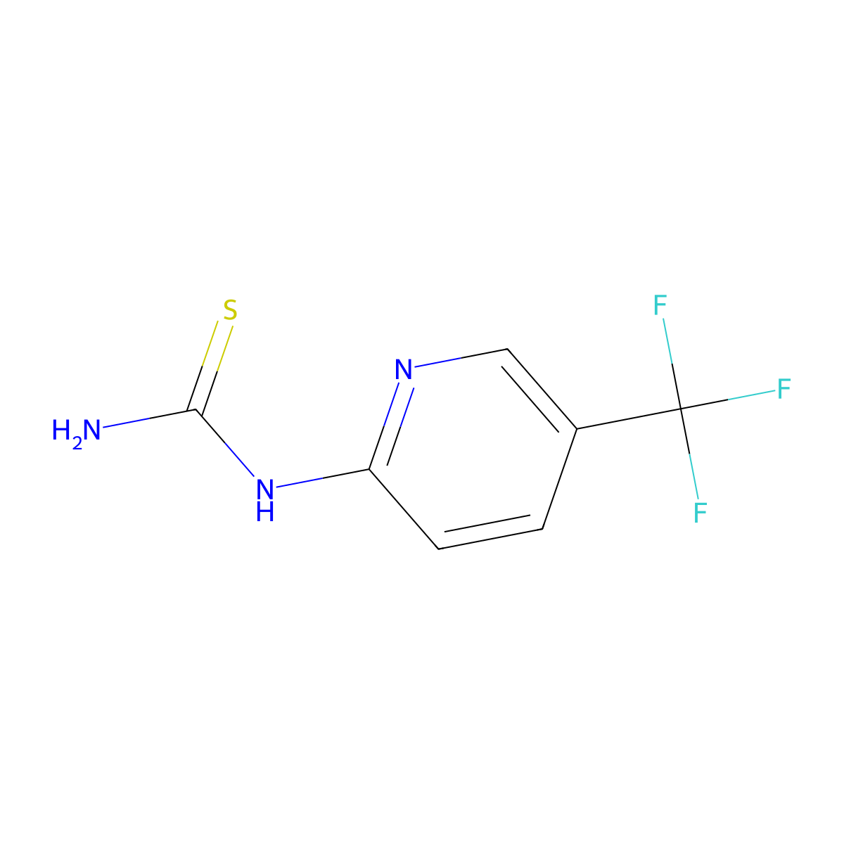 [5-(Trifluoromethyl)pyridin-2-yl]thiourea molecular structure, CAS 329794-00-5