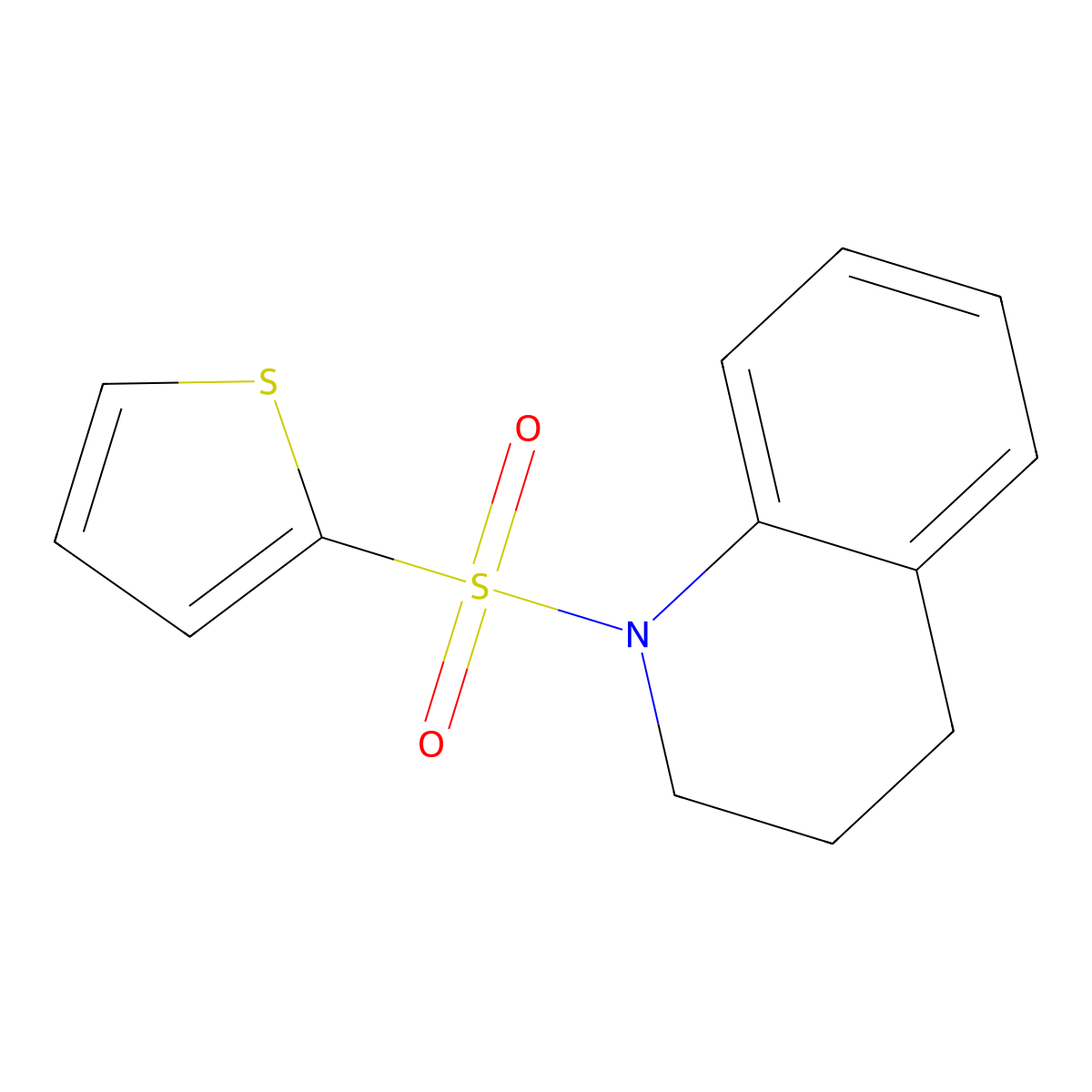 1-(Thiophen-2-ylsulfonyl)-1,2,3,4-tetrahydroquinoline molecular structure, CAS 329795-81-5