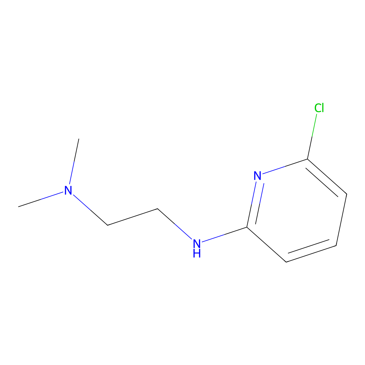N1-(6-Chloropyridin-2-yl)-N2,N2-dimethylethane-1,2-diamine molecular structure, CAS 3298-28-0
