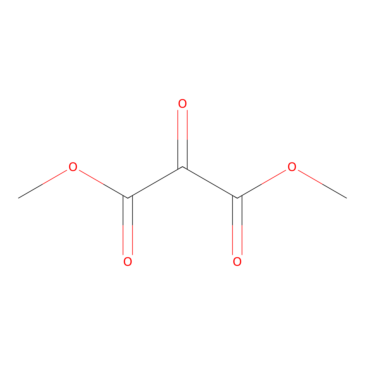 Dimethyl 2-oxomalonate molecular structure, CAS 3298-40-6