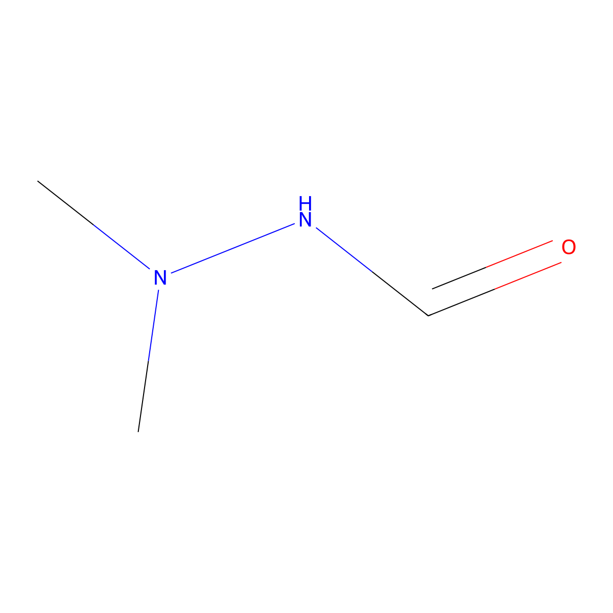 N',N'-Dimethylformohydrazide molecular structure, CAS 3298-49-5