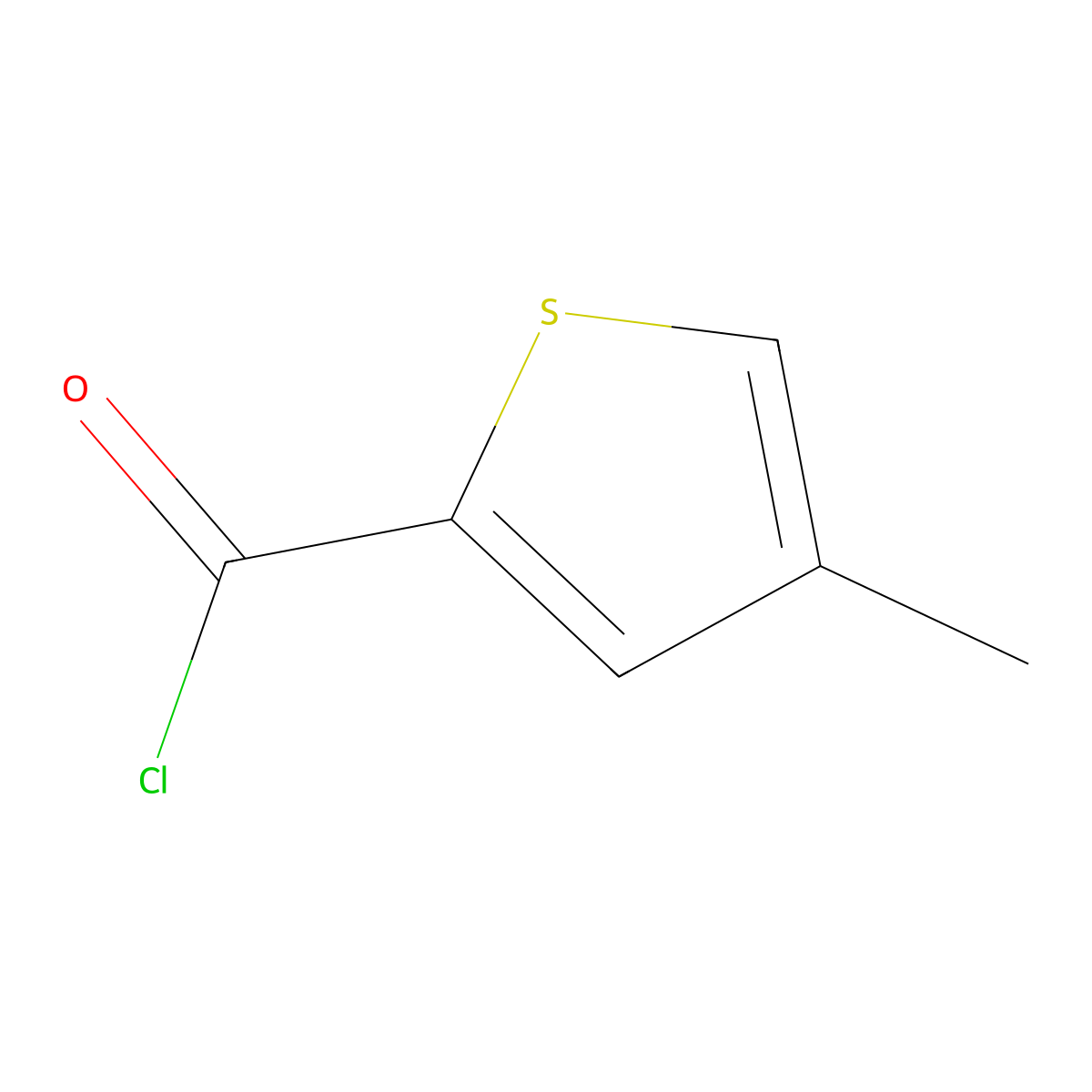 4-Methylthiophene-2-carbonyl chloride molecular structure, CAS 32990-47-9