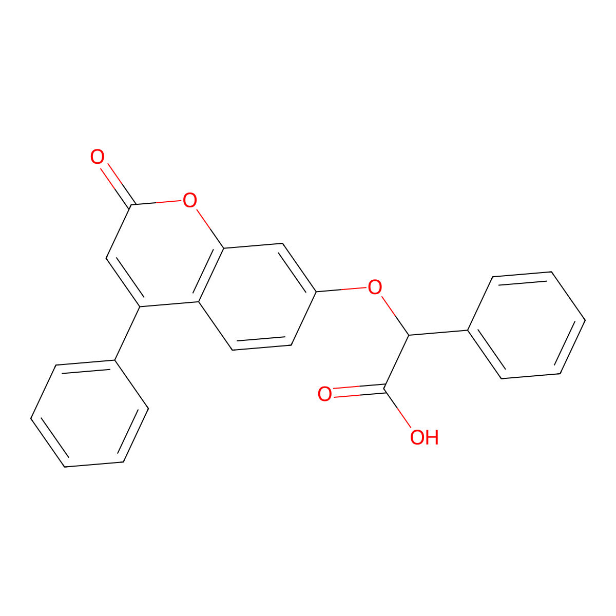 [(2-oxo-4-phenyl-2H-chromen-7-yl)oxy](phenyl)acetic acid molecular structure, CAS 329903-79-9