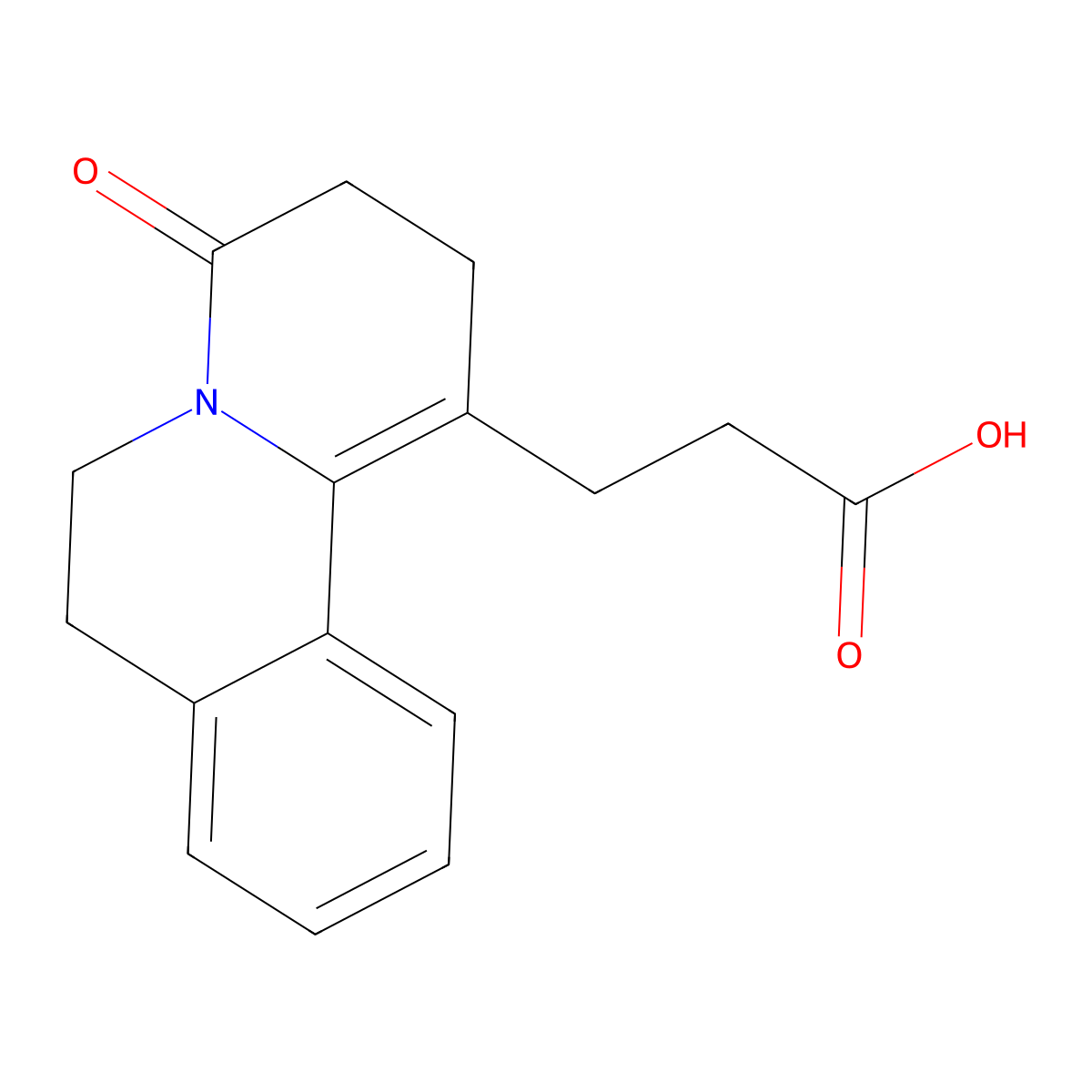 3-(4-oxo-3,4,6,7-tetrahydro-2H-pyrido[2,1-a]isoquinolin-1-yl)propanoic acid molecular structure, CAS 329907-46-2